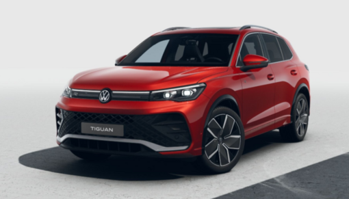 Tiguan R-Line People 1,5 110 kW  Červená Persimon metalíza
